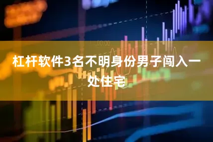 杠杆软件3名不明身份男子闯入一处住宅